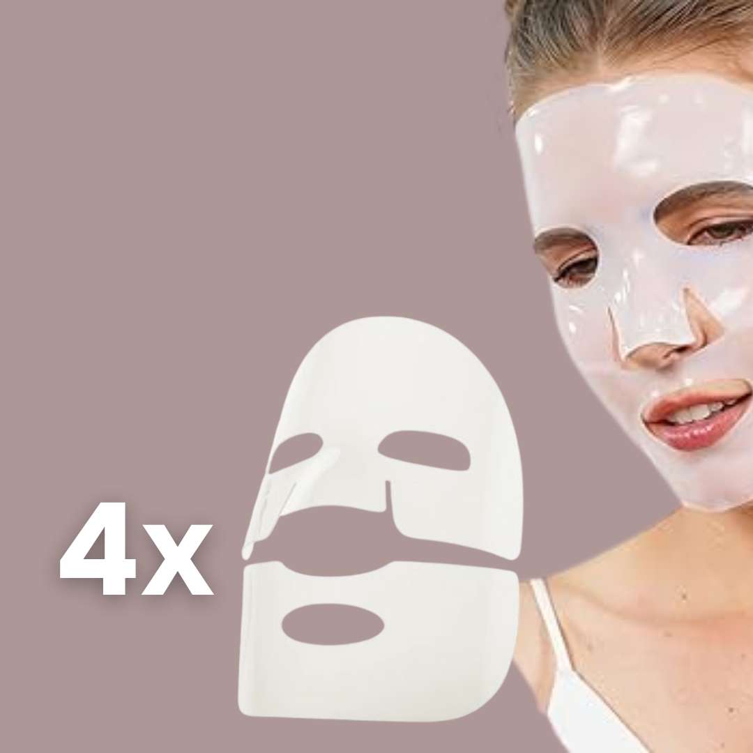 4x Kollagen-fuktighetsgivende gelmaske