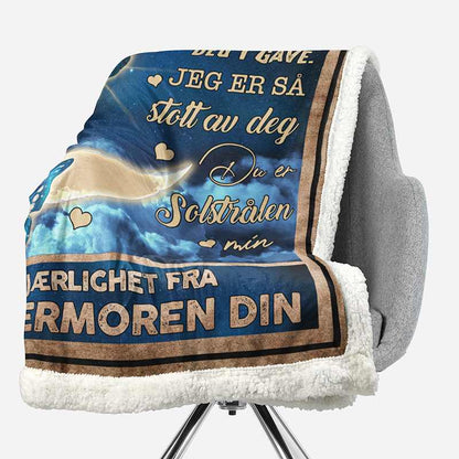 Teppe fra mor til svigerdatter - Jeg er stolt av deg