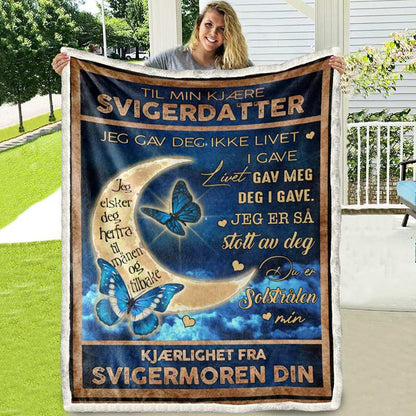 Teppe fra mor til svigerdatter - Jeg er stolt av deg