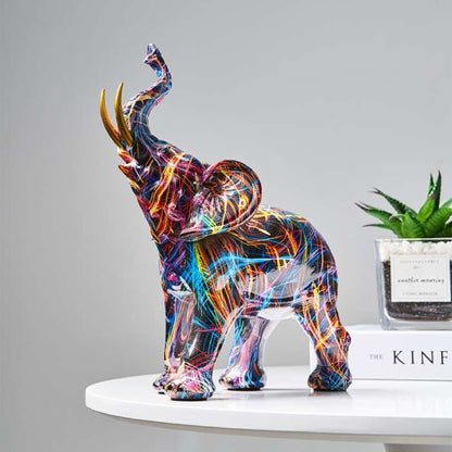 Kreativ graffiti-elefantfigur