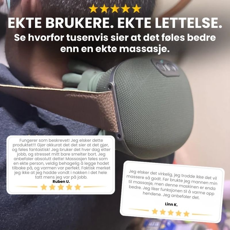 Trelii Massasjeapparat for Nakke og Rygg