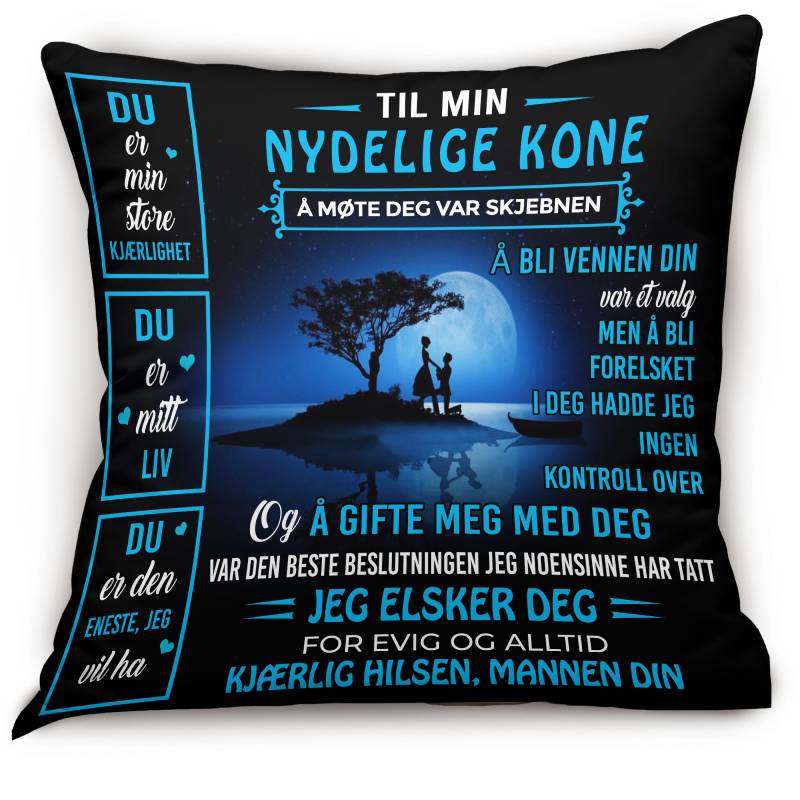 Kjærlighet under månen - En gave fra ektemannen til kona - Personlige puter