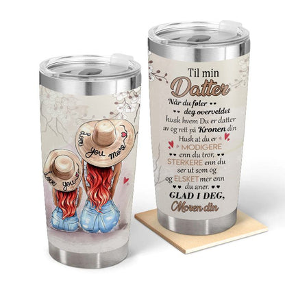 Min skjønnhet er i deg - Gave til datter - Personalisert Tumbler