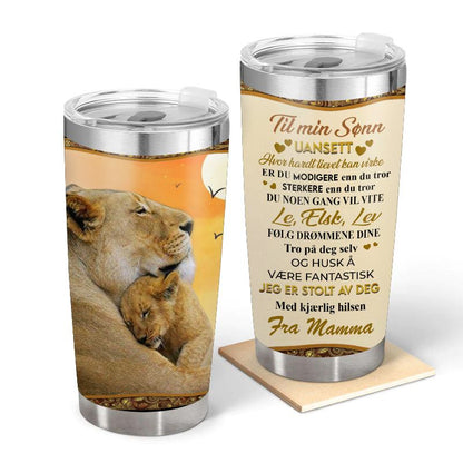 Varmen fra en mors berøring - Gave til sønn - Personalisert Tumbler