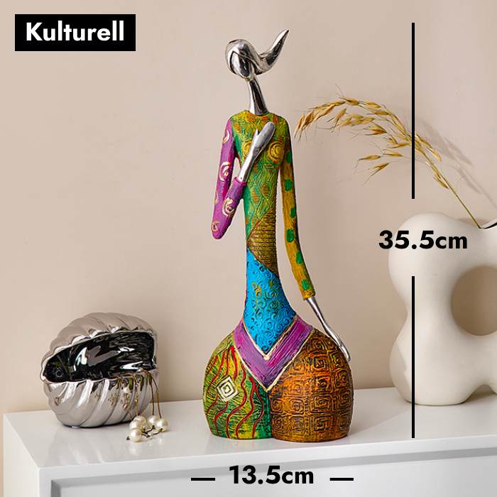 Abstrakt Fargerik Kvinne