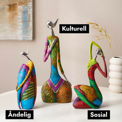 Abstrakt Fargerik Kvinne