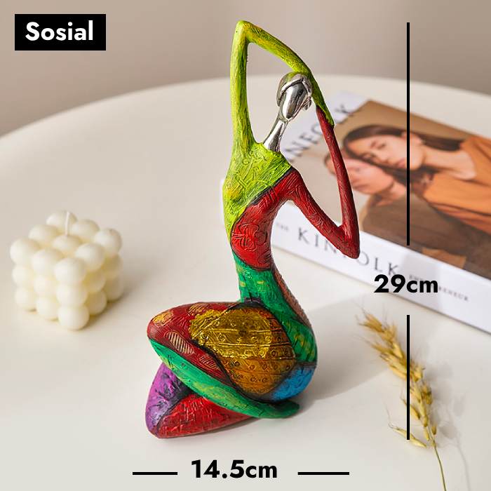 Abstrakt Fargerik Kvinne