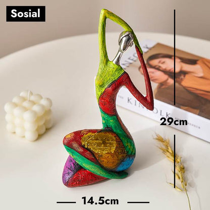 Abstrakt Fargerik Kvinne