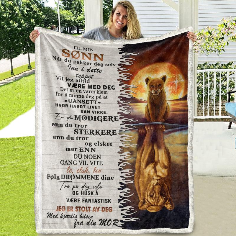 Teppe fra mor til sønn - "Min styrke er i deg" - Kosteppe