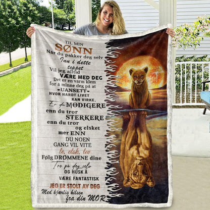 Teppe fra mor til sønn - "Min styrke er i deg" - Kosteppe