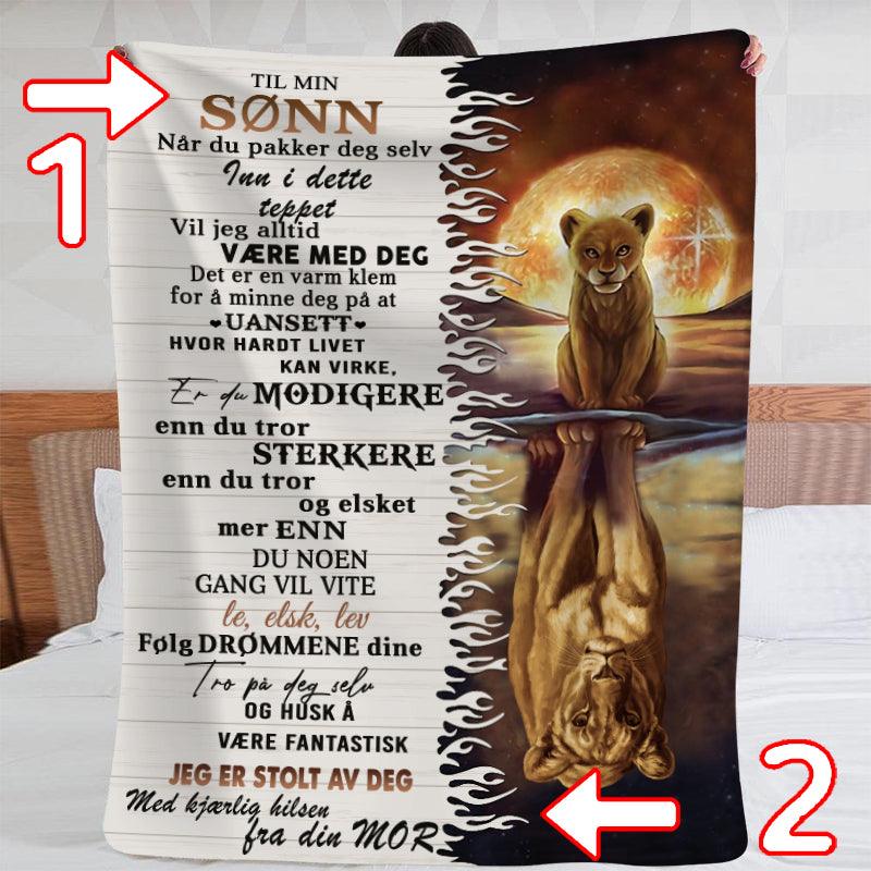 Teppe fra mor til sønn - "Min styrke er i deg" - Kosteppe