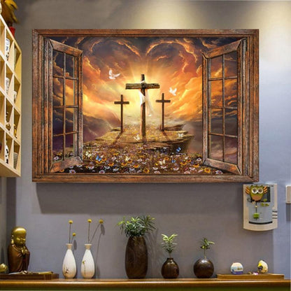 Foto på lerret - "Vei til troen" - Kosteppe