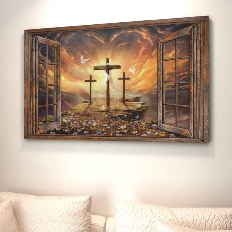 Foto på lerret - "Vei til troen" - Kosteppe