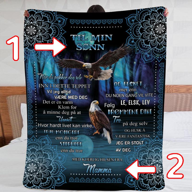 Teppe fra mor til sønn - "Ørnvinger" - Kosteppe