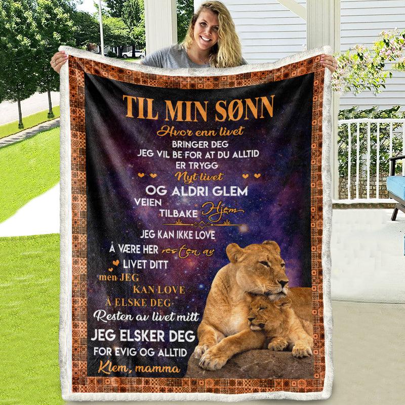 Teppe fra mor til sønn - "Løvehjerte" - Kosteppe