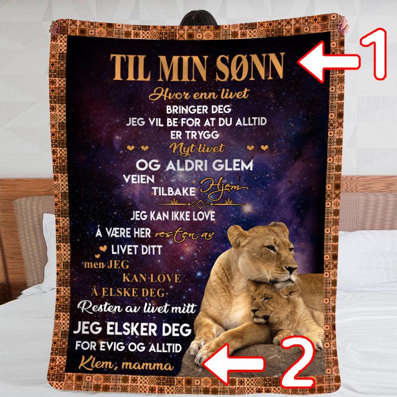 Teppe fra mor til sønn - "Løvehjerte" - Kosteppe