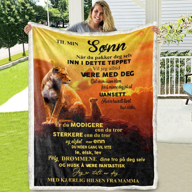 Teppe fra mor til sønn - "Et kjærlig preg" - Kosteppe