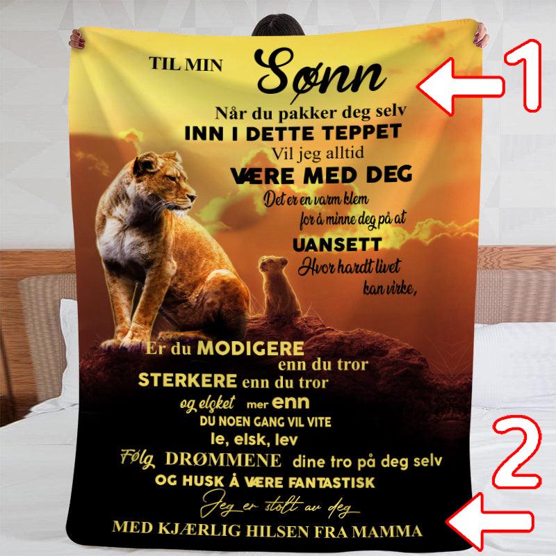 Teppe fra mor til sønn - "Et kjærlig preg" - Kosteppe