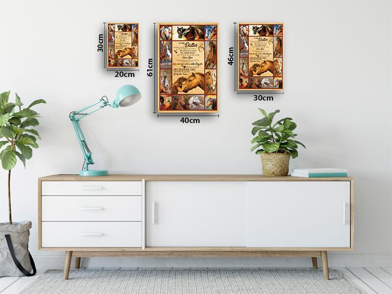 Foto på lerret fra far til datter - "Lojalitet til kjærlighet" - Kosteppe