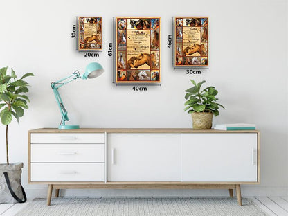 Foto på lerret fra far til datter - "Lojalitet til kjærlighet" - Kosteppe