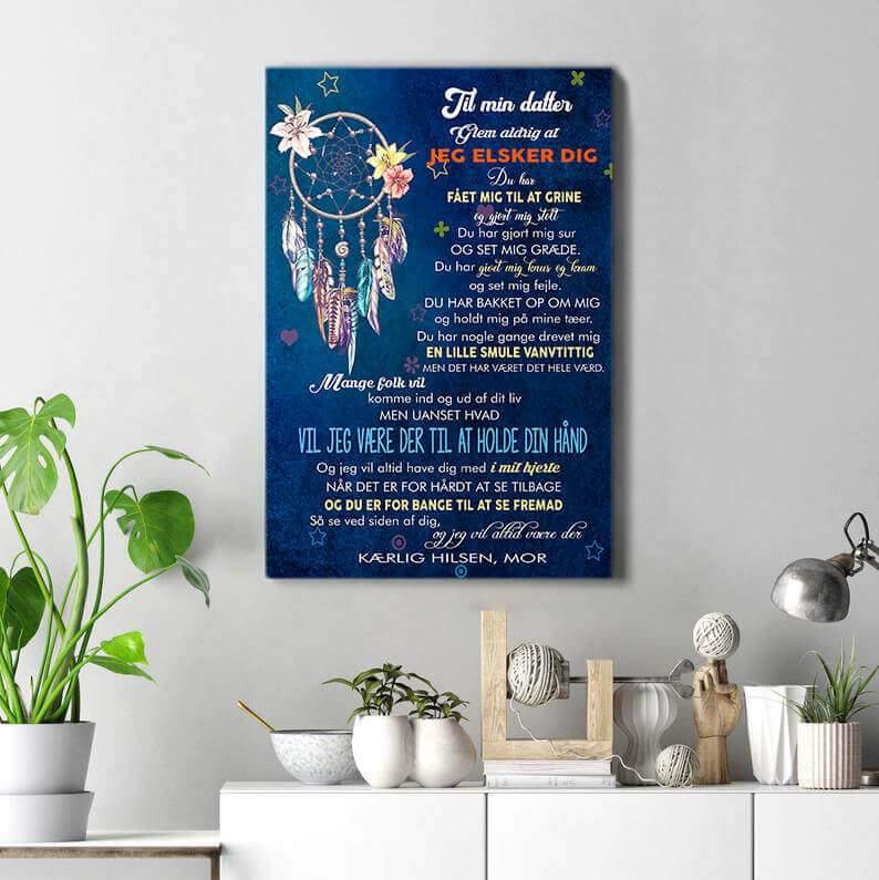 Foto på lærred fra mor til datter - "Farverige drømme" - Kosteppe