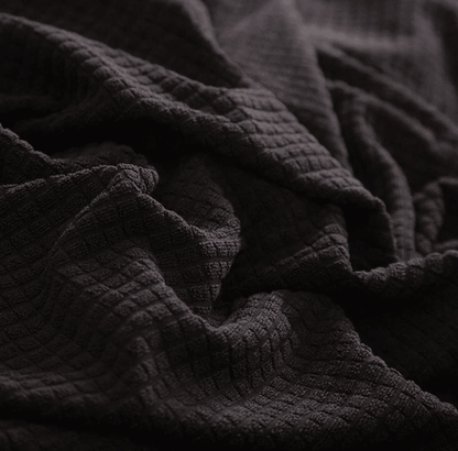 Svart – Stretch lenestol og sofatrekk - Kosteppe