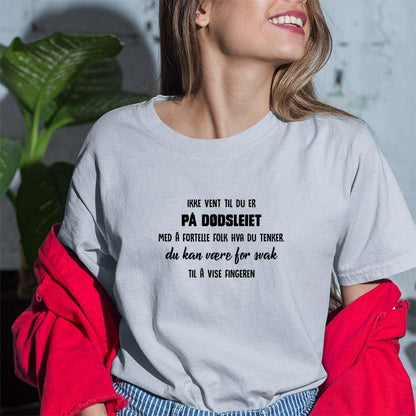 Snakke i tide T-skjorte - Kosteppe