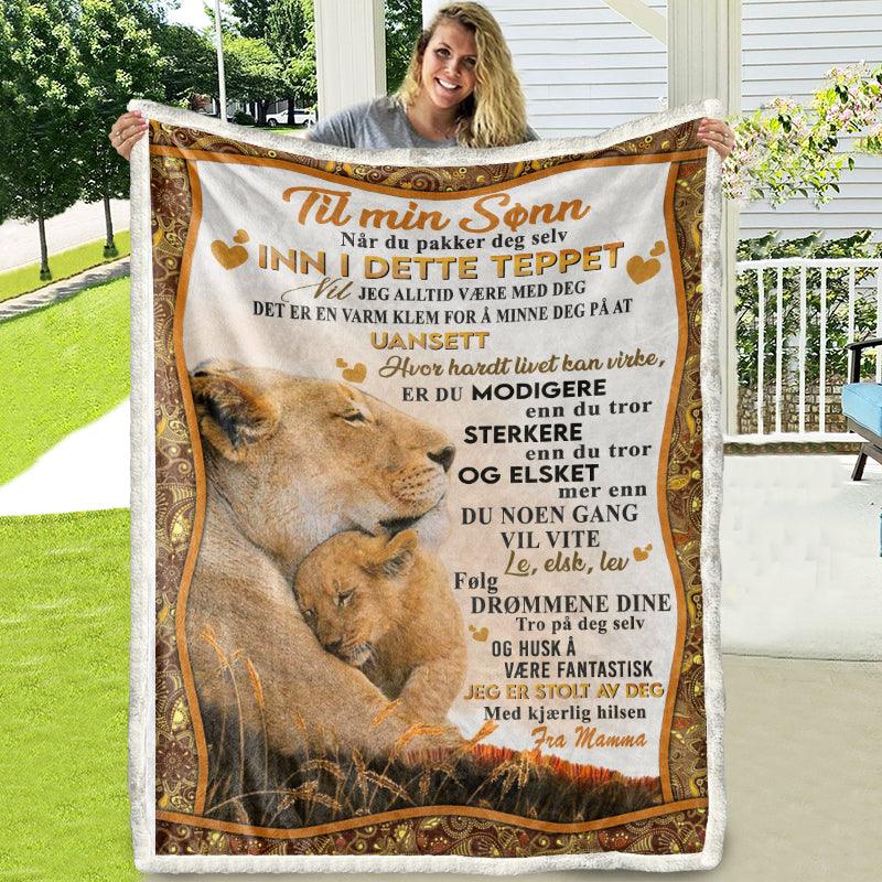 Teppe fra mor til sønn - "Varmen fra en mors berøring" - Kosteppe