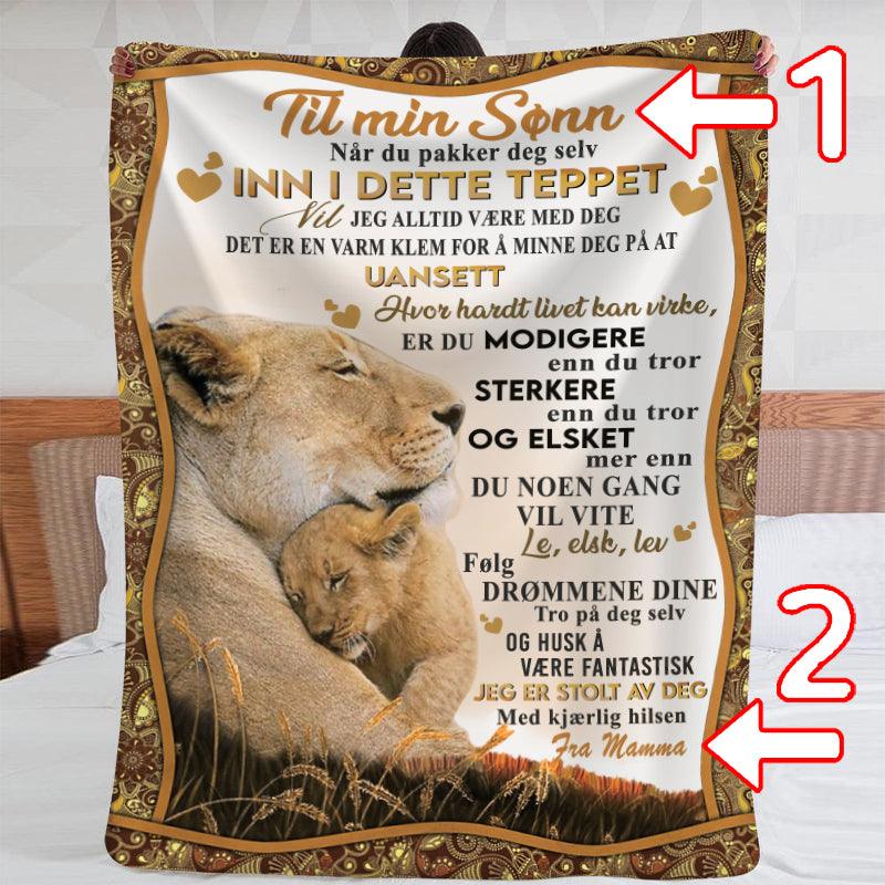 Teppe fra mor til sønn - "Varmen fra en mors berøring" - Kosteppe