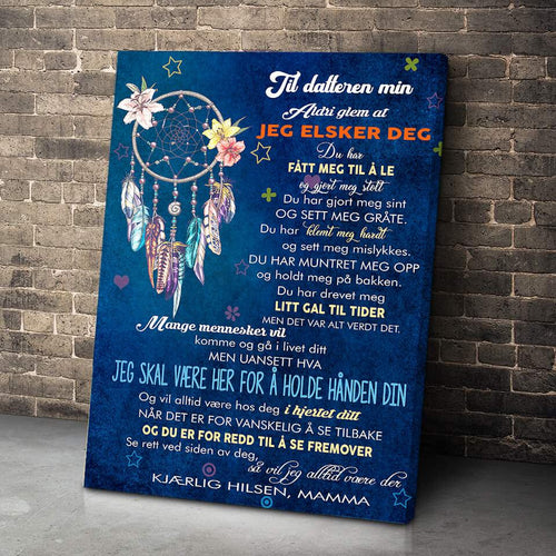 Foto på lerret fra mor til datter - "Fargerike drømmer" - Kosteppe