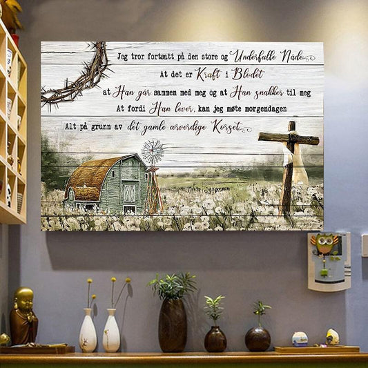 Foto på lerret - "Tro på makt" - Kosteppe