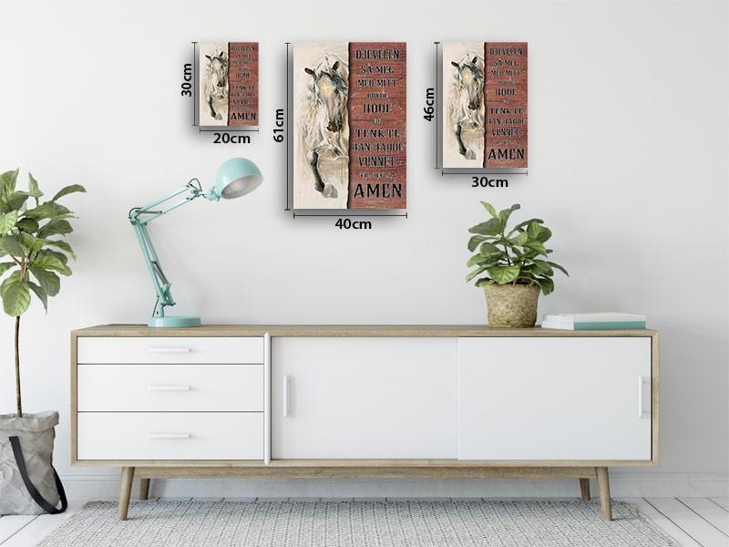 Foto på lerret - "Prøvelse" - Kosteppe