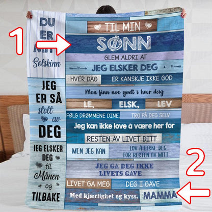 Teppe fra mor til sønn - "Uendelighet av kjærlighet" - Kosteppe