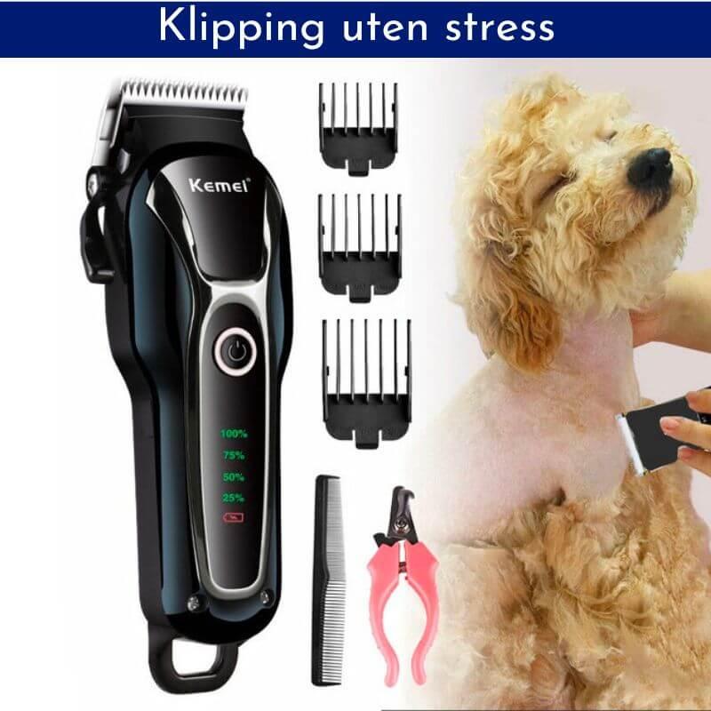 Få hundeklippesett for hjemmepleie med 35% rabatt - Kosteppe