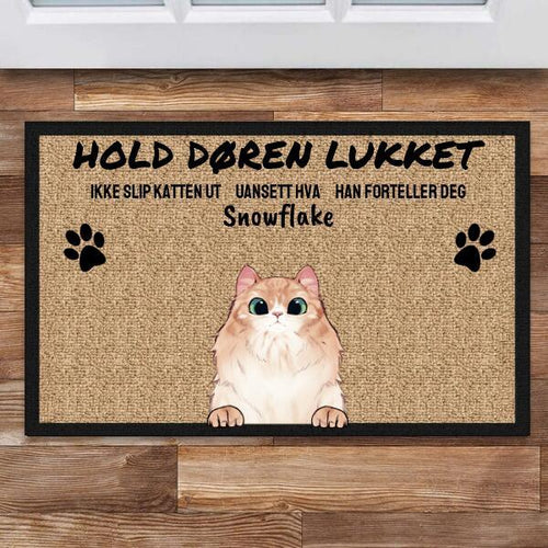 Velkommen - Personlig kjæledyrsmatte - Kosteppe