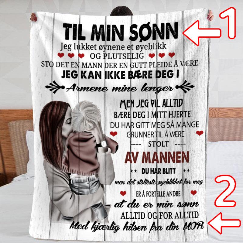 Teppe fra mor til sønn - "Min lille gutt" - Kosteppe