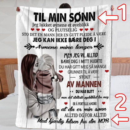 Teppe fra mor til sønn - "Min lille gutt" - Kosteppe