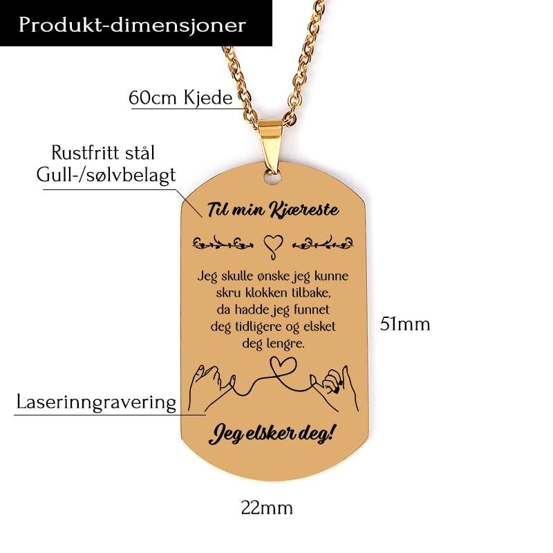 Vi er bundet av skjebnen – Anheng gravert til en kjæreste - Kosteppe