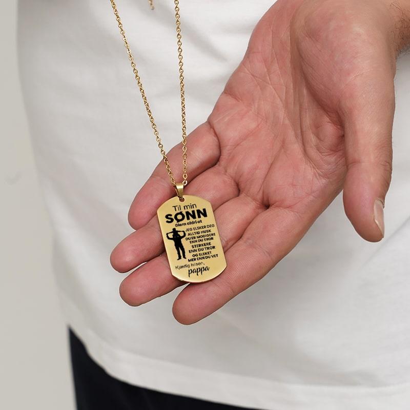 Vi vil alltid være sammen – Anheng gravert fra far til sønn - Kosteppe