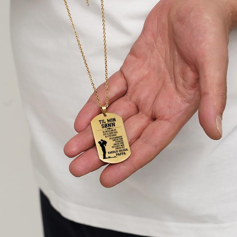 Nær hjertet – Anheng gravert fra far til sønn - Kosteppe