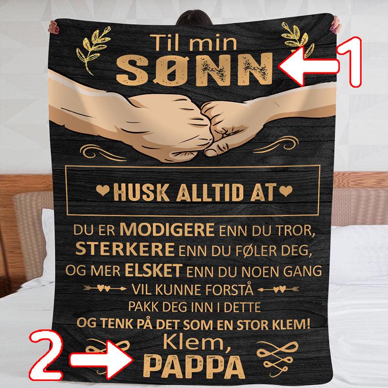 Teppe fra far til sønn - "Vi er et flott team" - Kosteppe