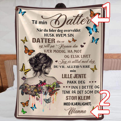 Teppe fra mor til datter - "Inspirerende kjærlighet" - Kosteppe