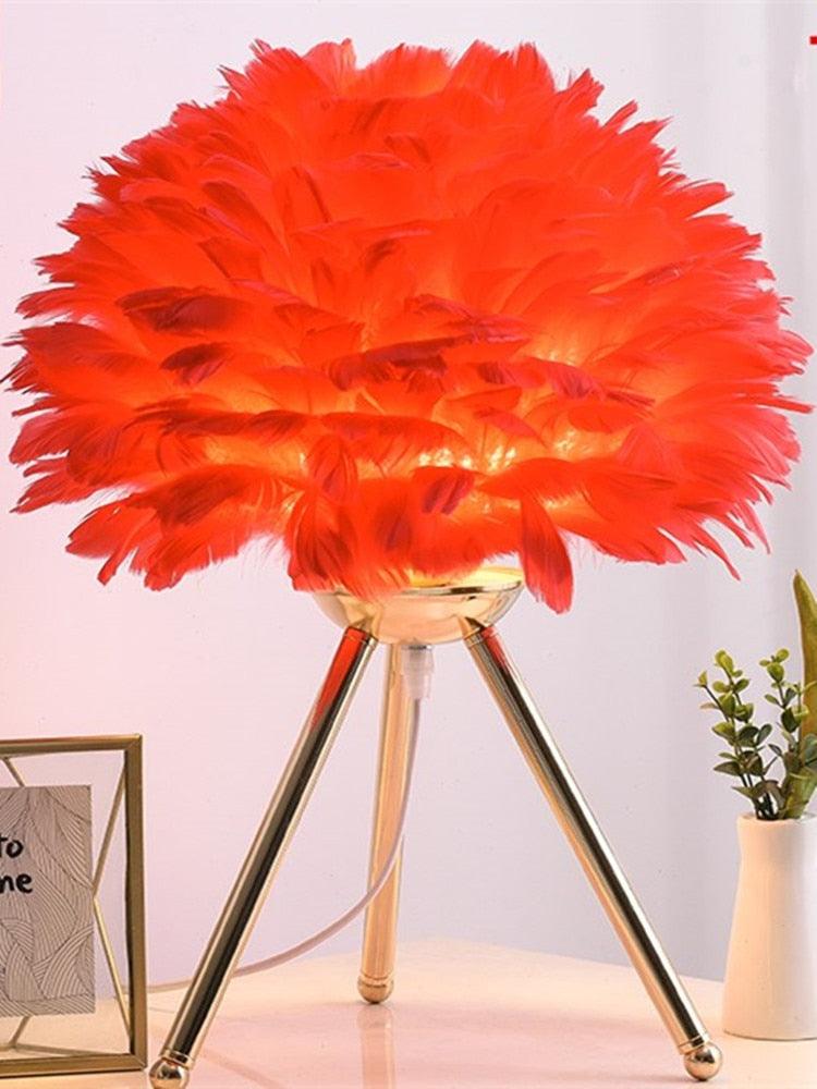 Designer fjærlampe - Kosteppe