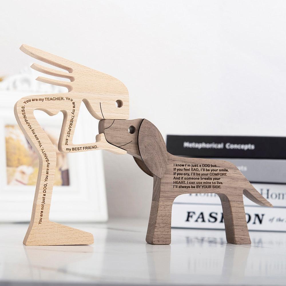 Elskede kjæledyr trefigurer - Kosteppe