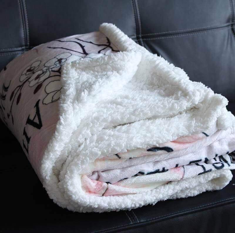 Teppe fra mor til datter - "Jeg er alltid med deg" - Kosteppe