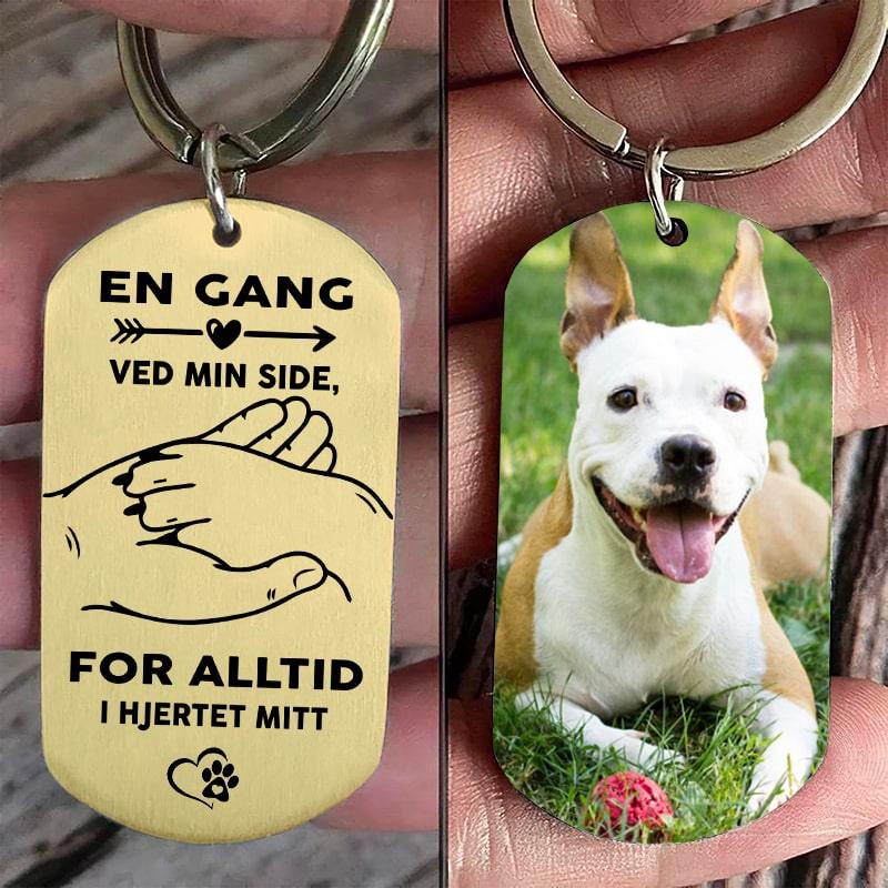 Personlig nøkkelring til minne om hunden din - Kosteppe