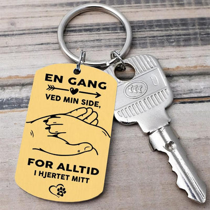 Personlig nøkkelring til minne om hunden din - Kosteppe