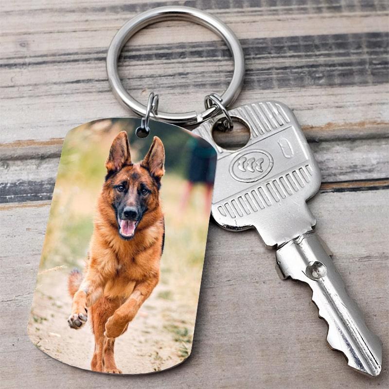 Nøkkelring Med navn til minne om hunden din - Kosteppe