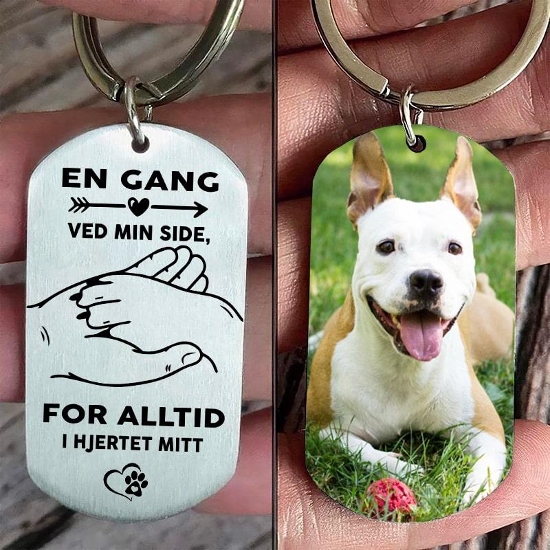 Personlig nøkkelring til minne om hunden din - Kosteppe