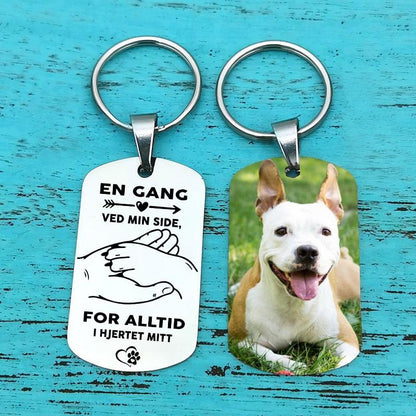 Personlig nøkkelring til minne om hunden din - Kosteppe